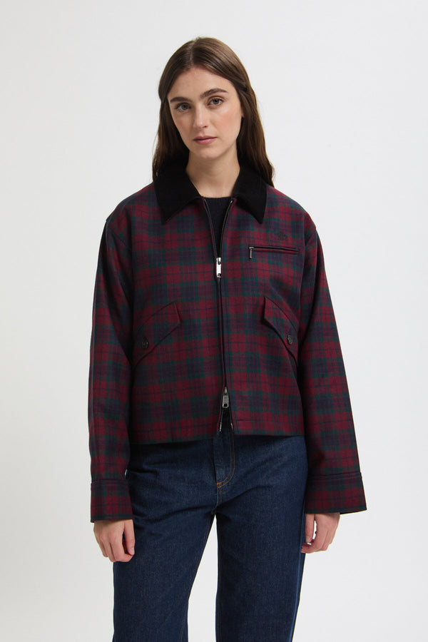 CHECK WORK JACKET WOMAN