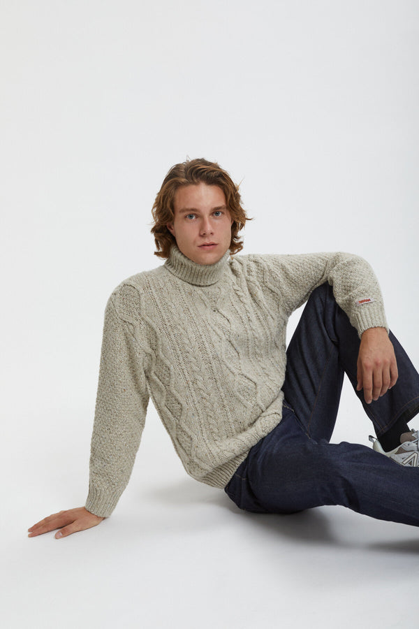 Rollkragenpullover Aran